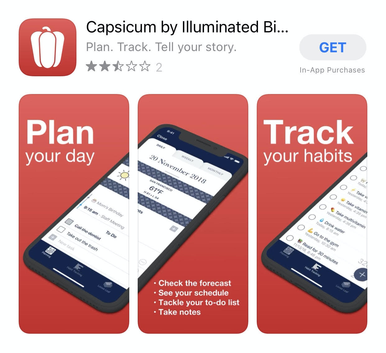 Capsicum app iPhone